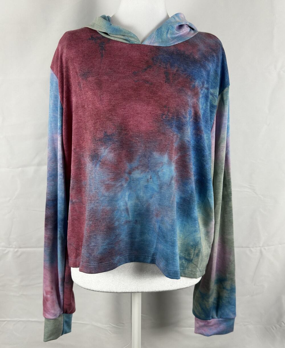 Azules Multicolor Tie‑Dye Hoodie – NWOT Size 1X Fall, Tie Dye